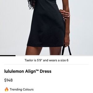 lululemon athletica Black Align Dress